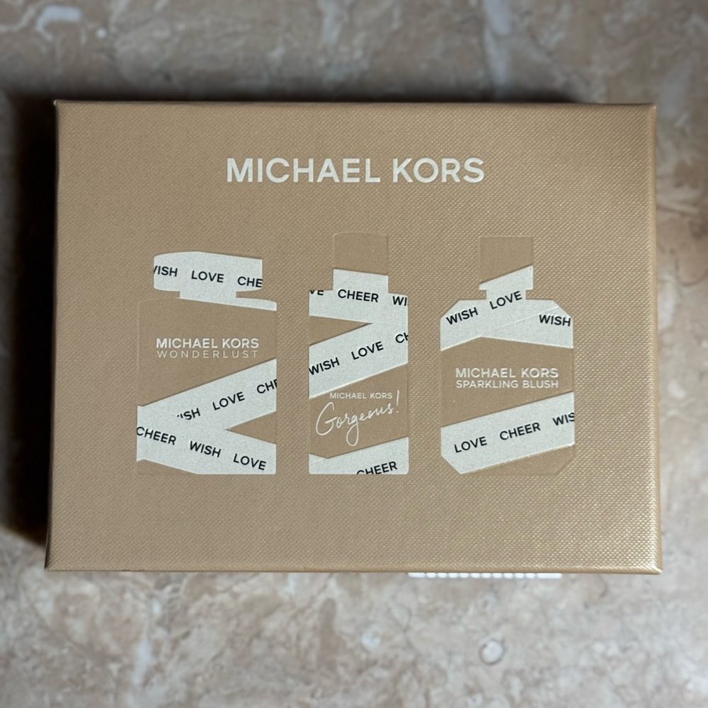 Michael Kors 3-Piece Eau de Parfum Set Gorgeous Wonderlust Sparkling Blush NEW - Picture 2 of 2